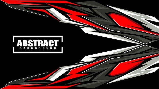 Fondo abstracto para carreras deportivas vector premium gris rojo