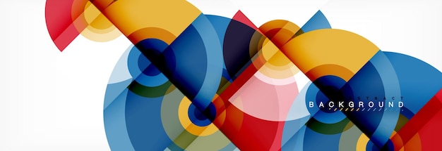 Fondo abstracto circular con formas triangulares para el diseño moderno plantilla de portada folleto