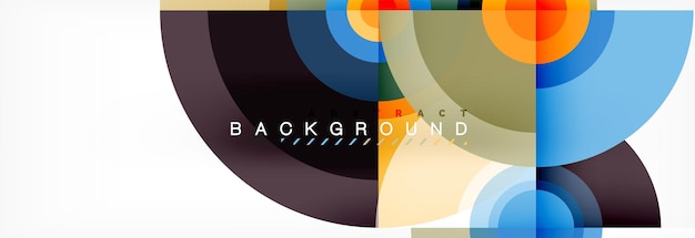 Fondo abstracto circular con formas triangulares para el diseño moderno plantilla de portada folleto