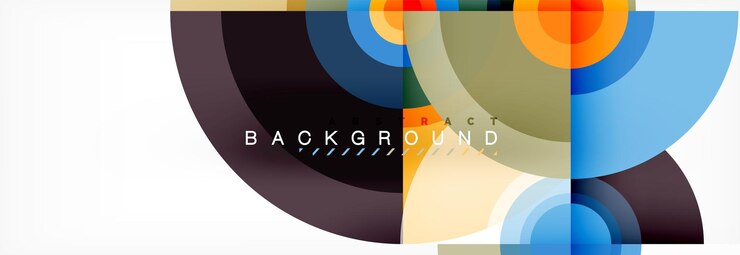 Vector fondo abstracto circular con formas triangulares para el diseño moderno plantilla de portada folleto