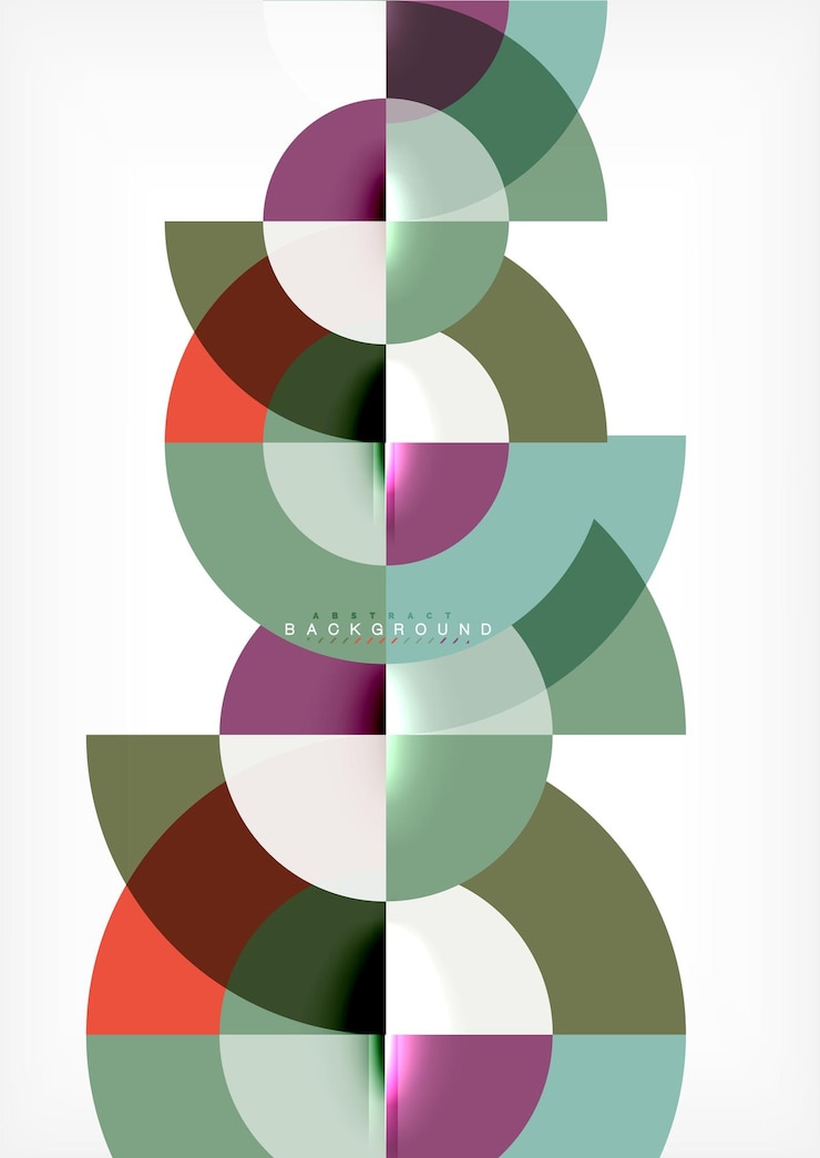 Vector el fondo abstracto del círculo moderno