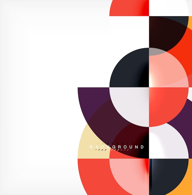 Fondo abstracto del círculo moderno