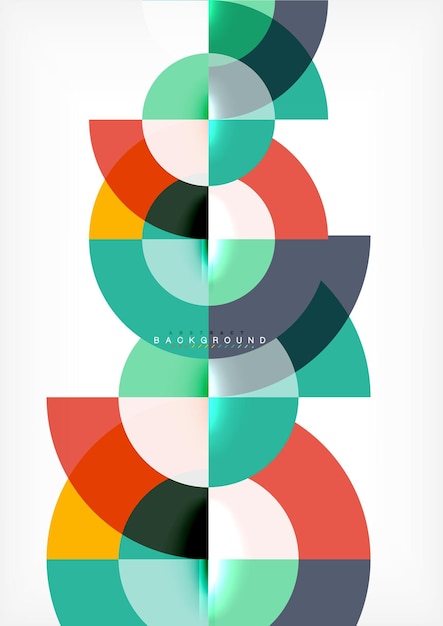 El fondo abstracto del círculo moderno