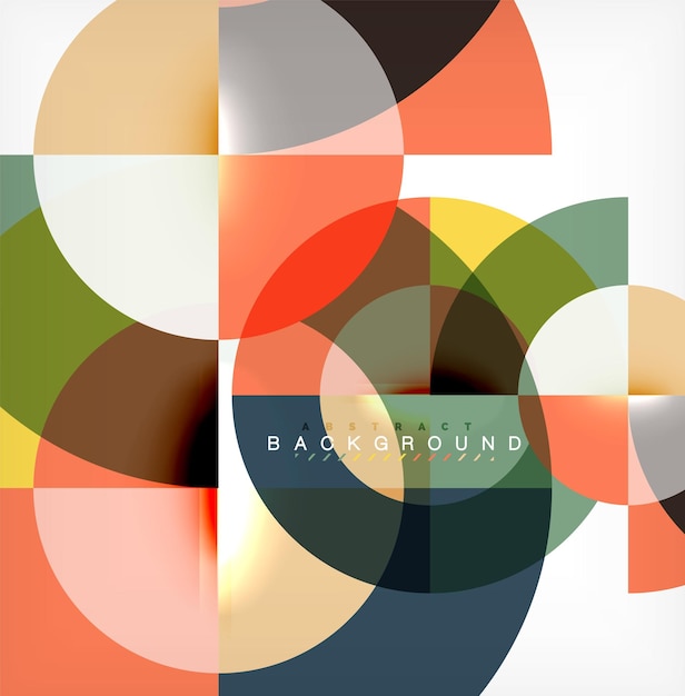 El fondo abstracto del círculo moderno
