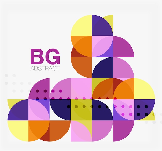Fondo abstracto de círculo vectorial Fondo de plantilla vectorial para opciones de número de diagrama de diseño de flujo de trabajo o diseño web