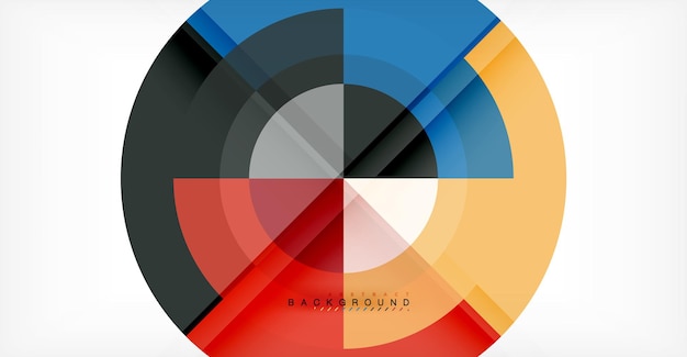 Fondo abstracto del círculo vectorial
