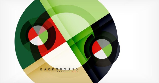 Fondo abstracto del círculo vectorial