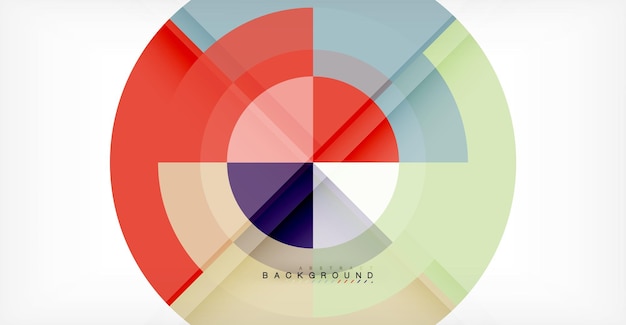 Fondo abstracto de círculo vectorial