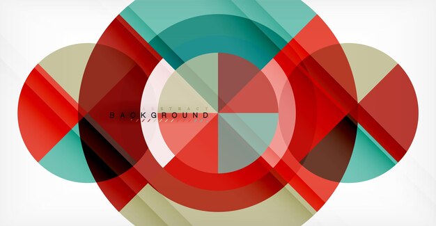 Fondo abstracto del círculo vectorial
