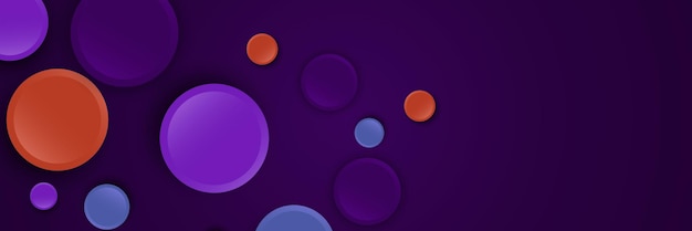Fondo abstracto de círculos coloridos Efecto de estilo vectorial