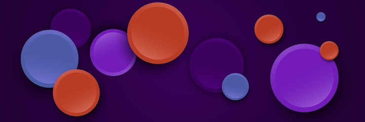 Vector fondo abstracto de círculos coloridos efecto de estilo vectorial