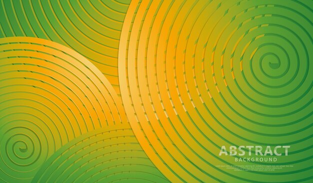 Fondo abstracto con círculos de gradiente geométrico