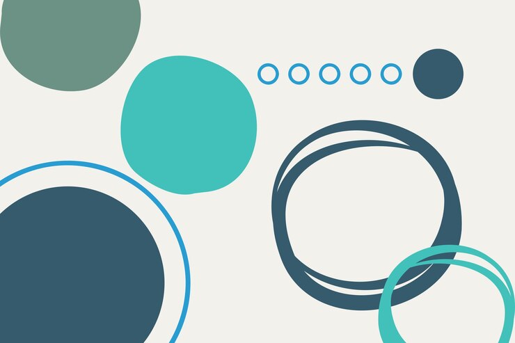 Fondo abstracto con círculos Ilustración vectorial