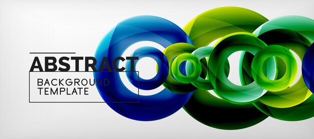 El fondo abstracto de los círculos vectoriales