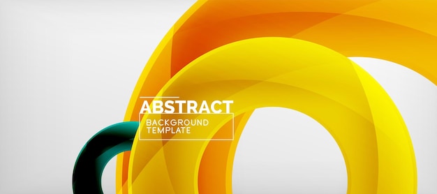 El fondo abstracto de los círculos vectoriales