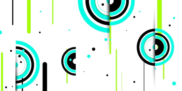 Fondo abstracto círculos verde azul