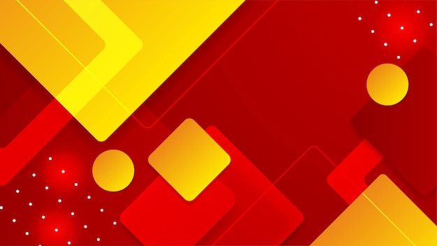 Fondo abstracto con color degradado rojo naranja amarillo Vector diseño gráfico abstracto patrón de banner plantilla web para diseño de presentación volante portada de redes sociales banner web banner tecnológico