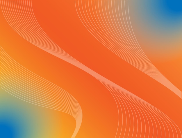 Fondo abstracto con color gradiente de naranja amarillo azul