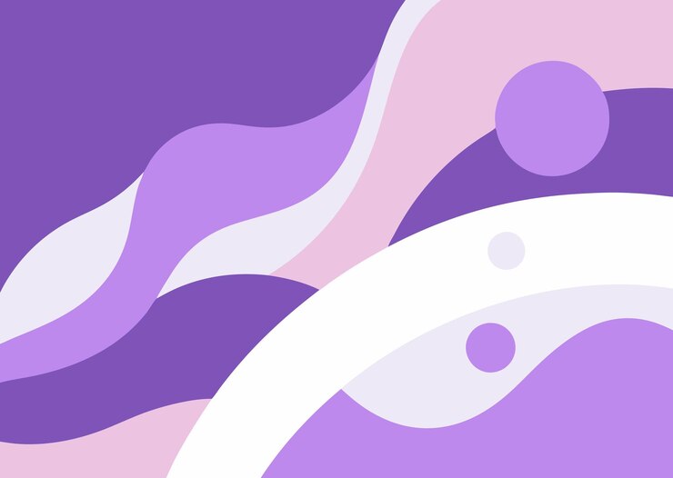 Fondo abstracto de color lila con formas fluidas y gradientes perfectos para diseños modernos