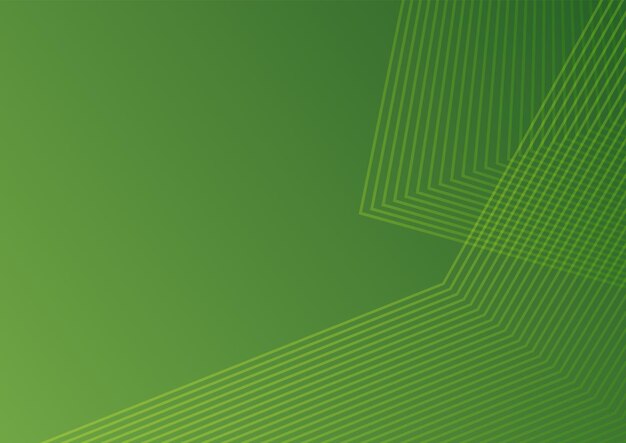 Fondo abstracto de color de línea verde de ilustración de diseño moderno
