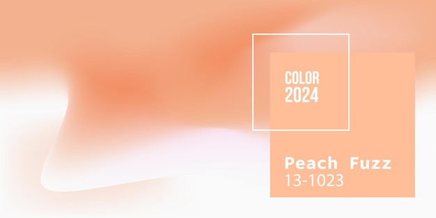 Fondo abstracto en el color de moda del año 2024 Peach Fuzz