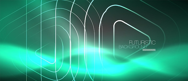 Fondo abstracto de color neón vectorial