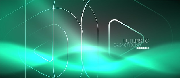 Fondo abstracto de color neón vectorial