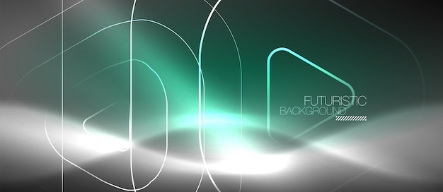Fondo abstracto de color neón vectorial