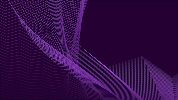 Fondo abstracto de color púrpura oscuro con rayas en zigzag para telón de fondo o presentación