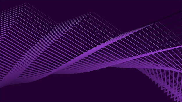 Fondo abstracto de color púrpura oscuro con rayas en zigzag para telón de fondo o presentación