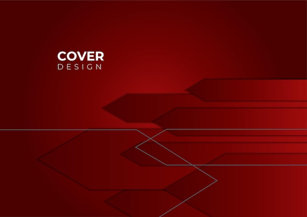 Fondo abstracto en color rojo, perfecto para fondos, portadas y fondos de pantalla. ilustración de vector de folleto, tarjeta de visita, portada corporativa, cartel, diseño de presentación, cartera | Vector Premium