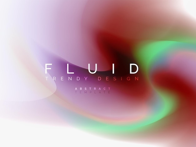 Fondo abstracto colores líquidos flujo de onda