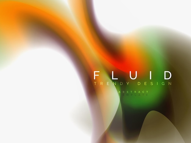 Fondo abstracto colores líquidos flujo de onda