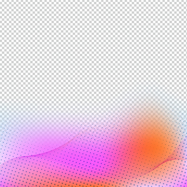 Vector fondo abstracto con colores naranja y azul diseño vectorial de línea de onda en fondo transparente png