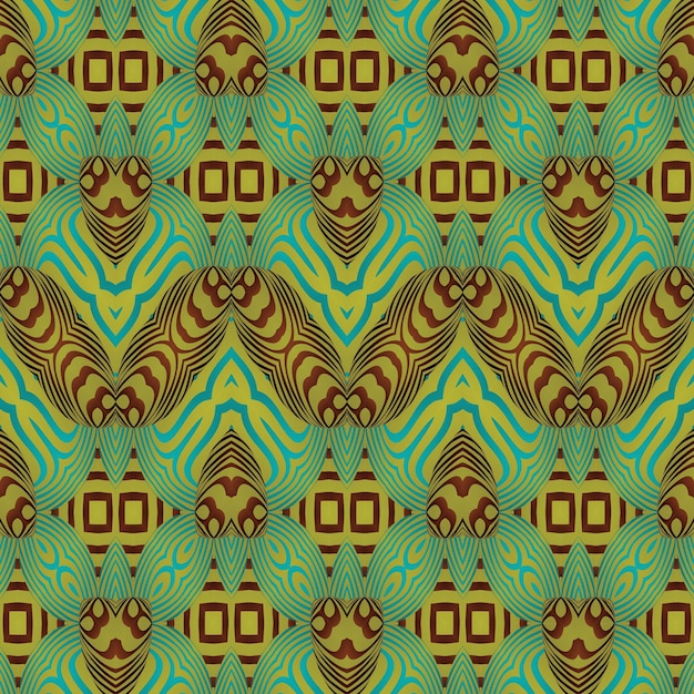 Fondo abstracto con colores verde marrón y amarillo dorado texturizados sin costuras