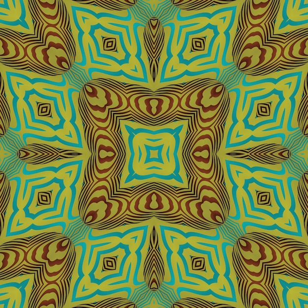 Fondo abstracto con colores verde marrón y amarillo dorado texturizados sin costuras