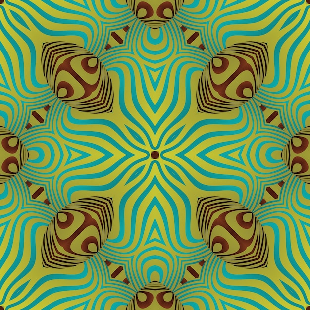 Fondo abstracto con colores verde marrón y amarillo dorado texturizados sin costuras