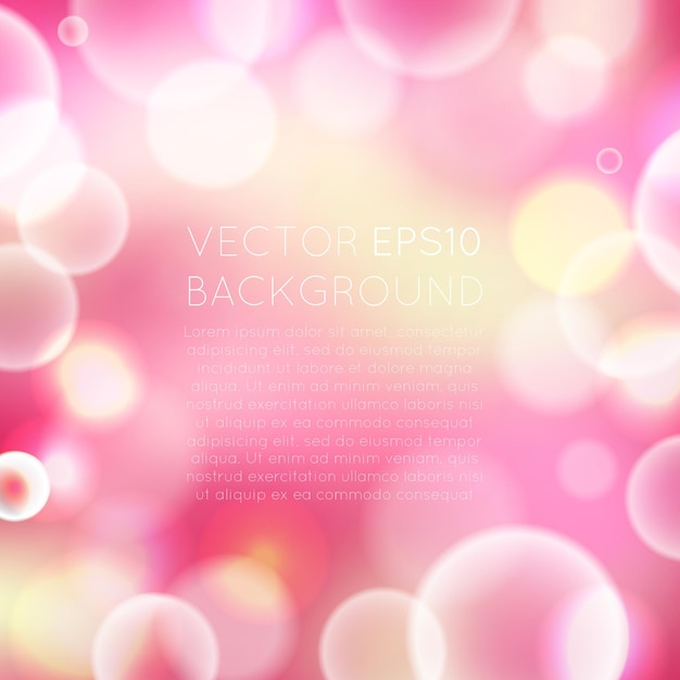 Vector fondo abstracto colorido brillante bokeh