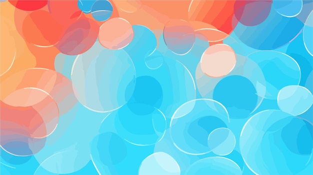 un fondo abstracto colorido con círculos y las palabras azul en él