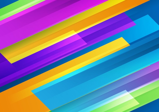 Fondo abstracto colorido Cubiertas abstractas modernas diseño de cubiertas mínimas Ilustración de vector de fondo geométrico colorido