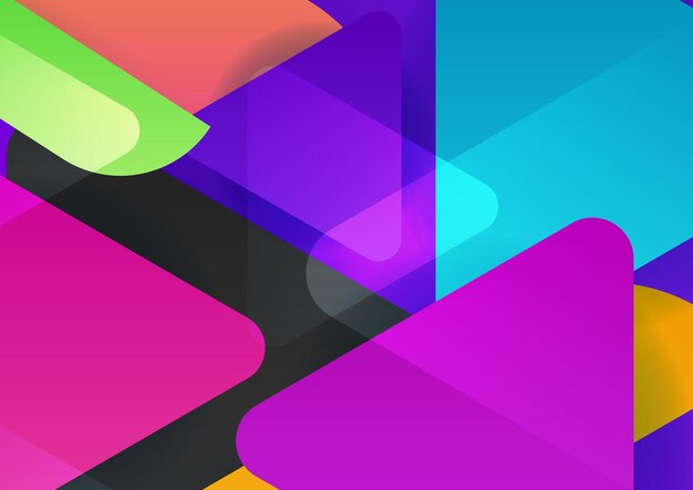 Fondo abstracto colorido Cubiertas abstractas modernas diseño de cubiertas mínimas Ilustración de vector de fondo geométrico colorido