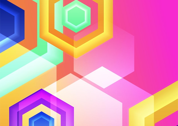 Fondo abstracto colorido Cubiertas abstractas modernas diseño de cubiertas mínimas Ilustración de vector de fondo geométrico colorido