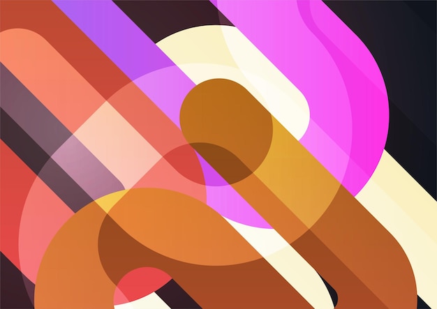 Fondo abstracto colorido Cubiertas abstractas modernas diseño de cubiertas mínimas Ilustración de vector de fondo geométrico colorido