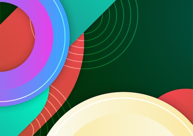 Fondo abstracto colorido Cubiertas abstractas modernas diseño de cubiertas mínimas Ilustración de vector de fondo geométrico colorido