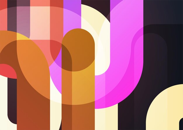 Fondo abstracto colorido Cubiertas abstractas modernas diseño de cubiertas mínimas Ilustración de vector de fondo geométrico colorido