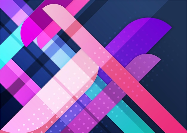 Fondo abstracto colorido Cubiertas abstractas modernas diseño de cubiertas mínimas Ilustración de vector de fondo geométrico colorido