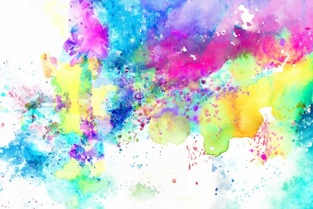 Fondo abstracto con un colorido diseño de salpicaduras de acuarela