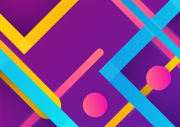 Fondo abstracto colorido Formas geométricas fondo de tecnología vectorial para el folleto de diseño folleto del sitio web Papel tapiz de formas geométricas para la página de inicio de presentación del certificado de póster
