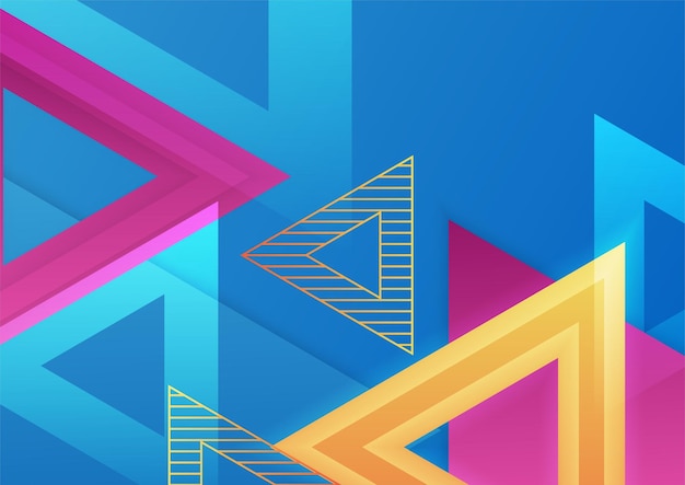Fondo abstracto colorido formas geométricas