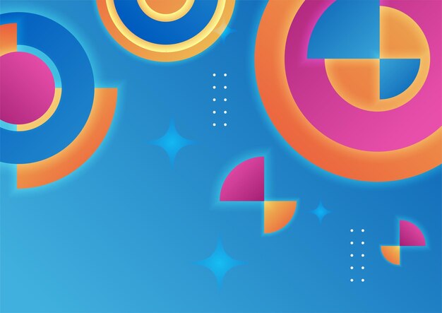 Fondo abstracto colorido formas geométricas